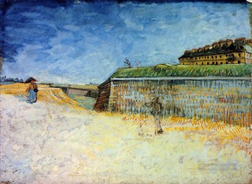 Vincent Van Gogh Painting - Fortifications of Paris with Houses Vincent van Gogh